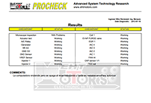 PROCHECK impreso por nuestro simulador.