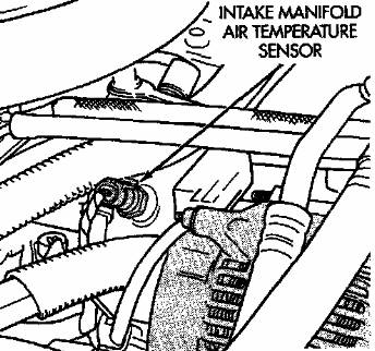 Colector de admisión de aire del sensor de temperatura.