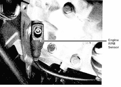 Sensor de RMP de un motor Mercedes Benz.